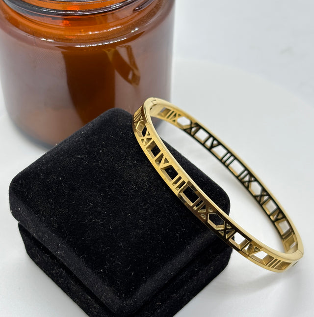 Timeless Roman Numeral Bangle