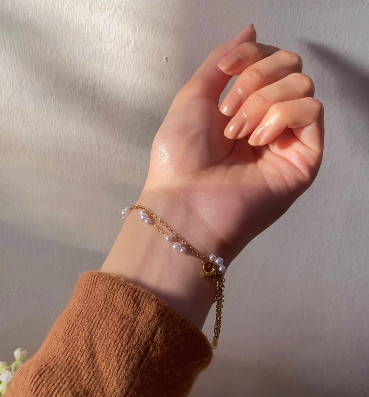 Beaded Pearl Bracelet