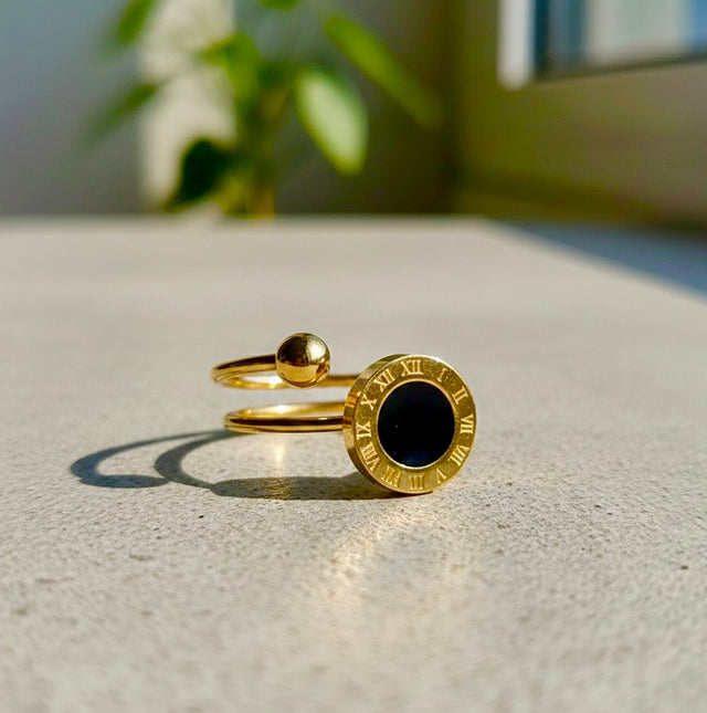 Roman Numeral Adjustable Ring