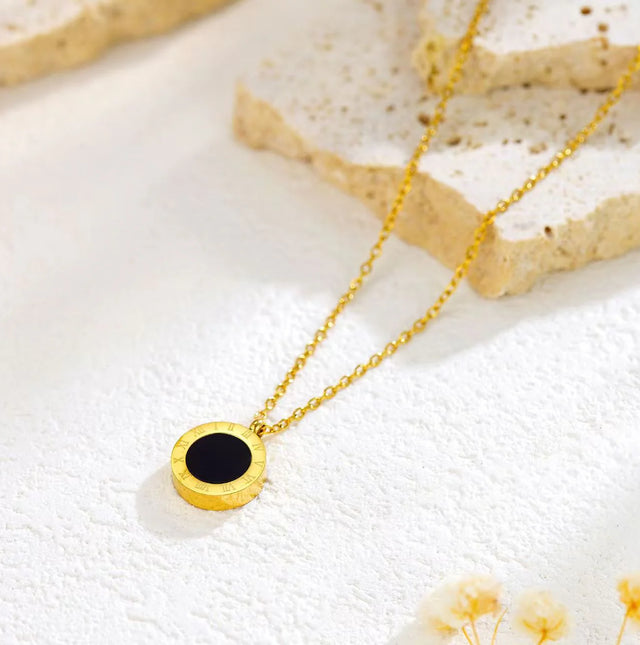 Roman Numeral Pendant Necklace