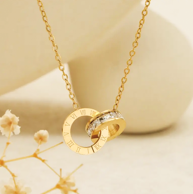 Eternal Time Interlock Pendant Necklace