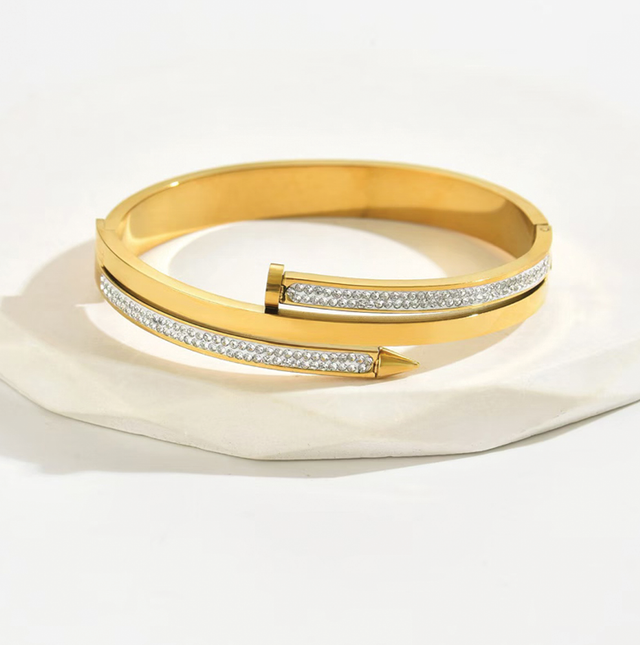 Diamond Nail Bangle