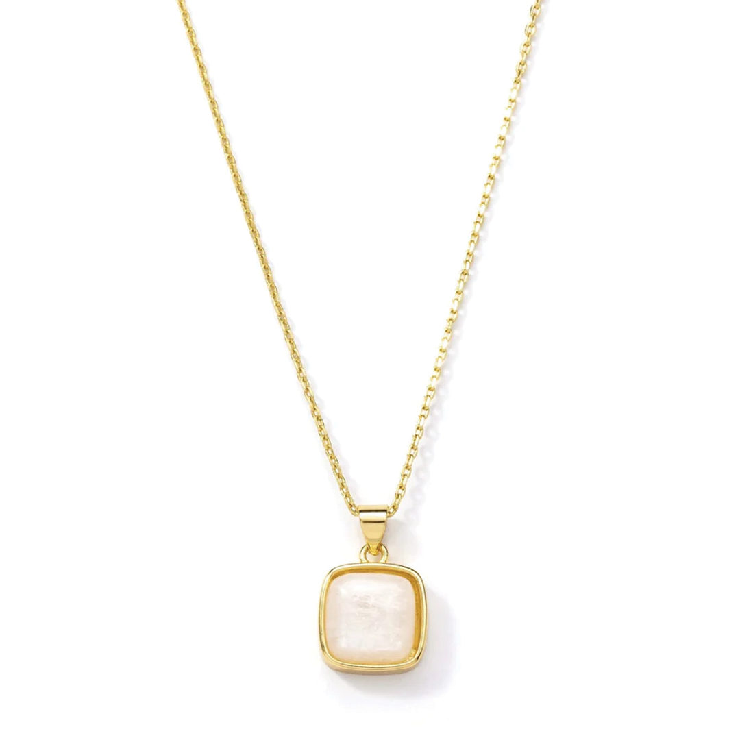 Ivory Stone Pendant Necklace