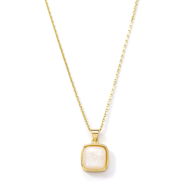 Ivory Stone Pendant Necklace