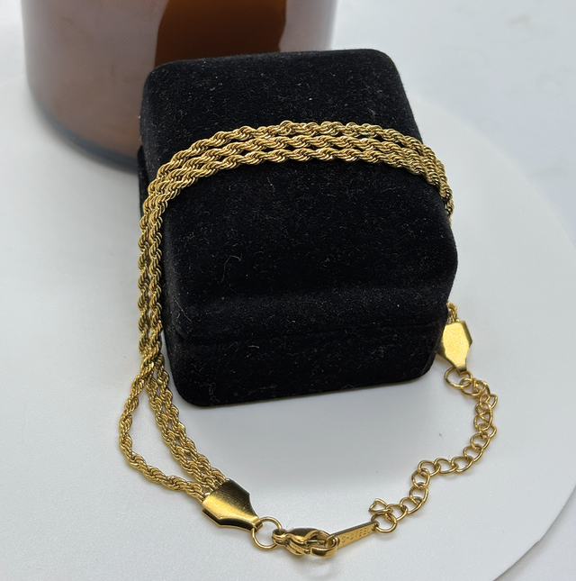 Triple Strand Rope Bracelet